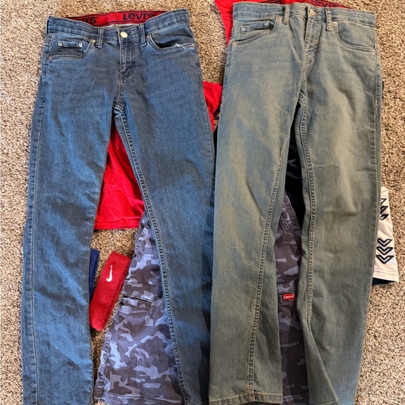 EUC BOYS XL 14/16 LOT SHORTS JEANS LEVIS SHIRTS HOODIE NIKE - Picture 6 of 15